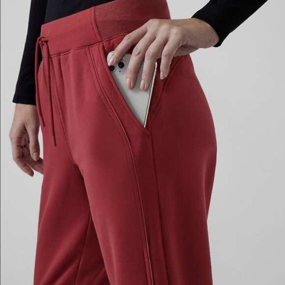 ATHLETA XS Red Altitude Jogger in Polartec Power Stretch - Picture 2 of 10